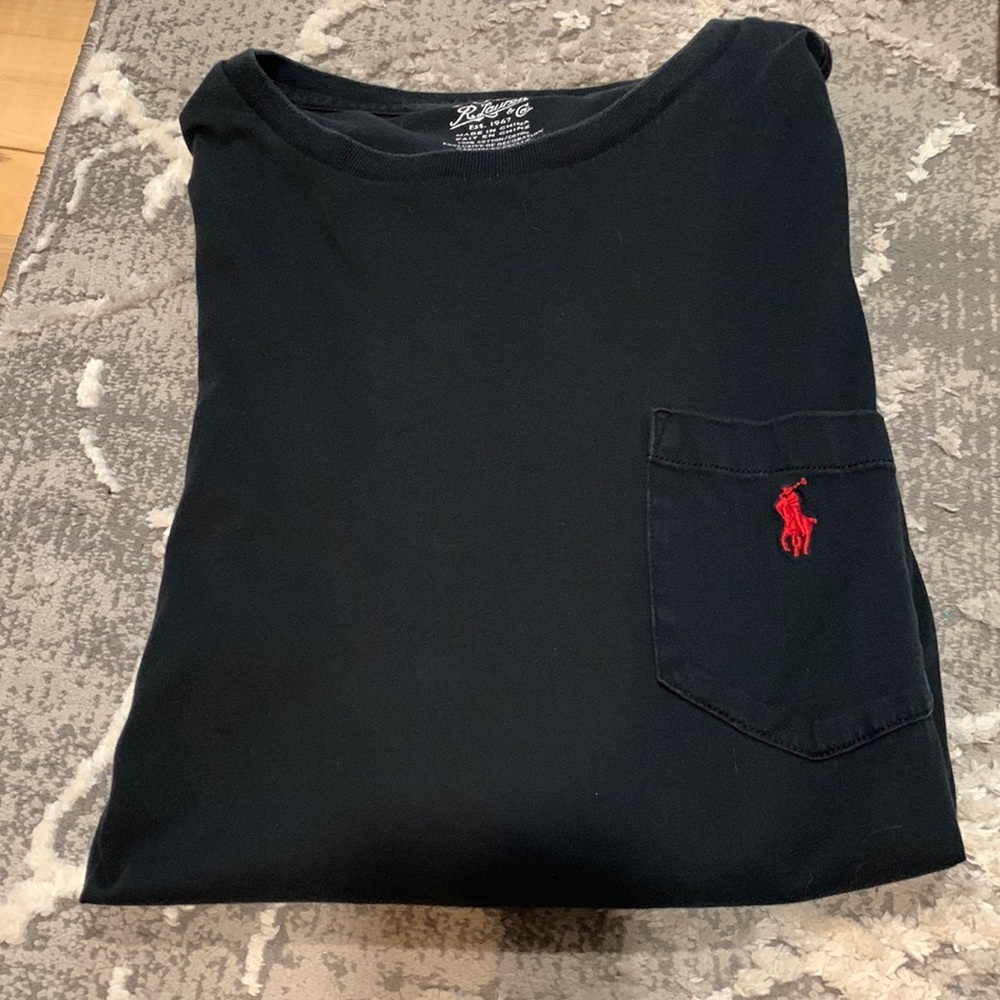 Black POLO long sleeve with pocket